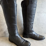 Frye Vtg FYRE Melissa 76932 Knee High Tall Black Leather Riding Boots Women’s 6.5 B Photo 0