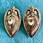 Costume Silver Victorian Vintage Costume Earrings Photo 9