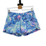 Lilly Pulitzer Ocean View Pull-On Shorts Saltwater Blue Shade Seekers Size XS Photo 1