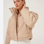 The Fifth Label  Remake Cropped Tan Puffer Jacket Coat Photo 0