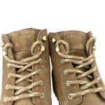 Sézane SezaneCameron lace-up boots Sz 7 brown leather Raphael Chunky Heel Outdoor Chic Photo 4