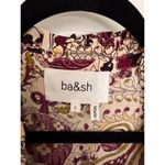 Ba&sh  Dress Womens Small Zael Paisley Short Sleeve Midi Ecru V-Neck NWT Photo 5