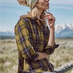 Garnet Hill  Essential Boyfriend Plaid Button-Up Shirt Sz:14 Photo 8