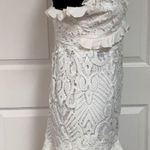Angel Biba white lace dress. Size large Photo 5