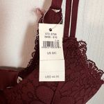 Aerie  Lace Bralette Wireless Bralette Burgundy Size 32C New with Tags Photo 6