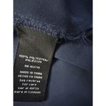 Zac and Rachel  Woman Petite Size PM Navy Blue Pearl Embellished Long Sleeve Blouse Photo 8