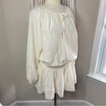 Victoria's Secret NWOT VICTORIA’S SECRET SWIM Beachwear Linen Lace-Trim Dress in Candlelight, XL Photo 8