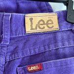 Lee Vintage Corduroy Pants High Waist Purple Jeans Straight Leg Size 24x28.5 Photo 5