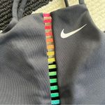 Nike Women’s Black Rainbow Ladder Sports Bra with Ifit logo Photo 9