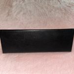 Escada black leather triangular glasses/sunglasses case velvet lined Photo 1