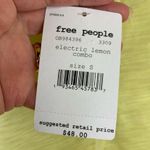 Free People Surf Club Tank Yellow/White NEW Small new with tags Photo 6