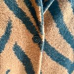 Anthropologie NWT RARE  Vilagallo Rashida Zebra-Striped Coat, Brown | Size 6 Photo 8