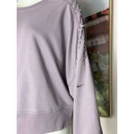 Nike  Lilac Lace-Up Dri-Fit Fleece Training Sweatshirt Plus 1X Purple Photo 1