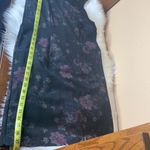 Mario Serrani  Modern Fit Stretch Knit Shift Dress BLACK FLORAL Size Medium Photo 12