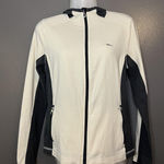 Ralph Lauren Lauren Jacket Womens Small White Gray Hooded Full Zip Activewear Photo 0