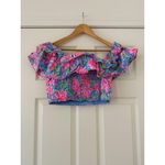 Lilly Pulitzer  Mayslie Ruffled Top size 10 Photo 1