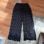 Victoria's Secret  XS Black Floral Pajama Pants Photo 0