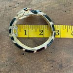 Anne Klein Vintage 90s Enamel Rhinestone Panther Bracelet Hinged Photo 8