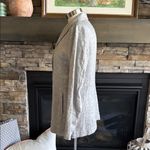 Eileen Fisher  Gray Blazer Lightweight Linen-Blend Photo 4