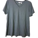 LOGO By Lori Goldstein Logo Lori Goldstein The Tee V Neck Green Large Photo 0