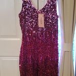 MANER Women's Sequin Dress Sparkly Glitter V Photo 0