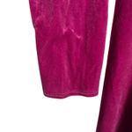 Atlein Pink Velvet Ruched Long Sleeve V Photo 6