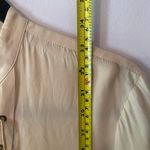 Amanda Uprichard Pink 100 Silk Lace-Up Long Sleeve Tunic Mini Dress Women Medium Photo 8