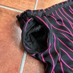 Escada Black Pink Striped Silk Wide Leg Side Pockets Pants Size 3X Photo 5