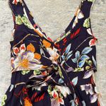 Band of Gypsies Multi-color Sleeveless Floral Romper with Tie in front Photo 2