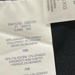 Just My Size Black White Mesh Panel Cropped Athletic Leggings Size 1X Photo 11