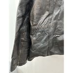 Andrew Michael Black Leather Jacket Size 1XL Quilted Pattern Photo 7