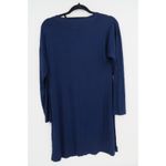 wiwi Womens Navy Bamboo V Neck Long Sleeve Tunic Dress Small Blue Size undefined Photo 7