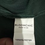 BLOOMCHIC Women Dark Green Textured Tie Neck Long Sleeve Peasant Blouse Sz 18 Photo 10