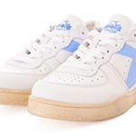 Diadora Heritage Mi Basket Row Cut White Vista Blue Retro Leather Sneakers
NIB Size 6.5 Photo 0