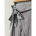 ON 34TH NWT Linen Blend Belted Paperbag High Waist Ankle Pants Lavender Size 16 Purple Photo 2