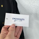 Swimsuits for All NWT Black Gold Studded One Piece Swimsuit Size 30 Photo 3