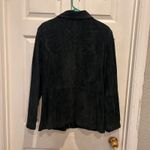 st. john's bay  Womens Washable Suede Leather Black Jacket Full Zip XL Pockets Photo 5