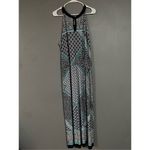 Enfocus Studio  Dress Black Turquoise Sleeveless Geometric Boho Dress 18W Photo 5