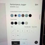 Vuori  Performance Jogger Sz: L Java Heather Photo 6