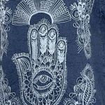 Lucky Brand Women’s  Lucky Lotus Embroidered Hamsa Top Small Photo 1