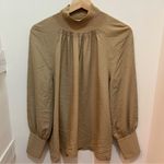 Club Monaco  Medium Women Rib Neck Blouse Chemise Tan NWT $119.99 Photo 0