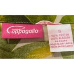 Pappagallo Women Top Tropical 3/4 Tie Sleeve Sand Hibiscus V Photo 4