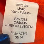 J.Crew  Vibrant Orange Sleeveless Silk Dress with knotted back size 6T Photo 7