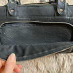 BMW Black leather mini duffle Bag and White Cap Set Photo 6