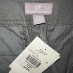 J. Jill Cropped Wide Leg Cargo Pants Ribbed Cotton Beechwood Size 10P Brown Photo 2