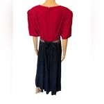Kari’s Korner Vintage 80s Plus Red Black Witchy Hippie Eclectic Midi Vest Dress Size undefined Photo 5