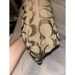 Coach Signature Stripe Tote Bag Brown and Tan Classic Style. No Flaws Photo 6