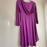 Athleta  Long Sleeve Purple Dress Hooded Knee Length Athletic Casual Women Size S Photo 3