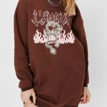 Nasty Gal Brown T-shirt Dress Photo 0