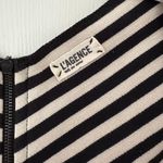 L'Agence L’Agence Striped Square Neckline Crop Top Photo 2